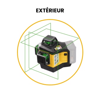 laser extérieur vert