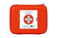 TROUSSE DE SECOURS EN PU ORANGE BATIMENT FARMOR - FAR3701FLO