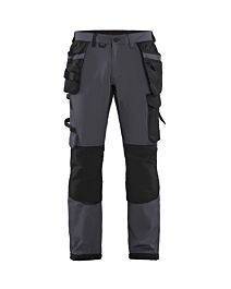 Pantalon artisan stretch 4D Blåkläder 1522 Gris moyen/Noir Blaklader - 152216459699C