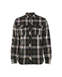 Chemise flannelle Blåkläder 3299 Vert Kaki/Noir Blaklader - 329911524599