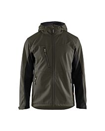 Veste Softshell à capuche Blåkläder 4753 Vert Kaki/Noir Blaklader - 475325164599