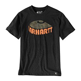 T-shirt Manches Courtes Camo C Graphic Noir BLK - CARHARTT - 106155